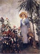 Olga Boznanska In the orangery oil